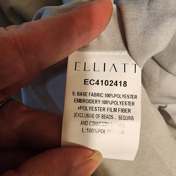 Elliatt Caledonia Sequin Mini Shift Dress NWOT Silver XXL - Picture 9 of 9